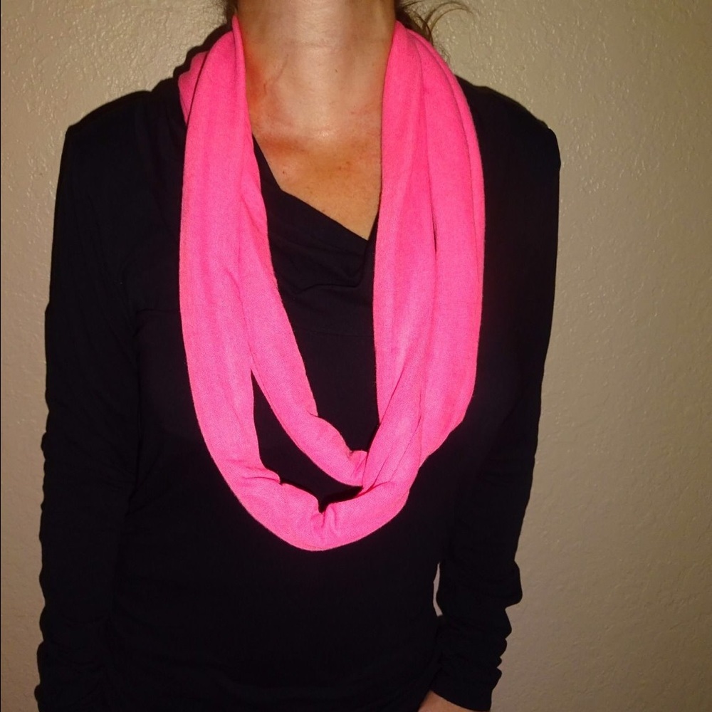 Barbie pink color Wrap Infinity Vibrant scarf sash multi way